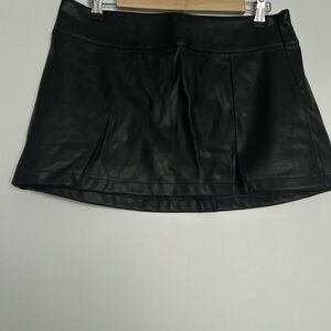 Garage Leather Skirt